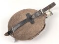 Feldflasche Wehrmacht, Hersteller FWBN39, Leder angetrocknet