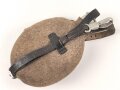 Feldflasche Wehrmacht, Hersteller FWBN39, Leder angetrocknet
