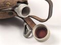 Feldflasche Wehrmacht, Hersteller FWBN39, Leder angetrocknet