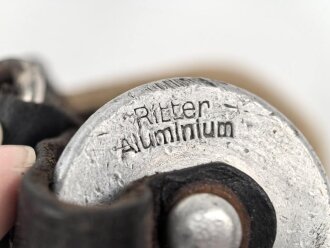 Reichswehr Feldflasche, Hersteller HRE33, gebraucht, guter Gesamtzustand