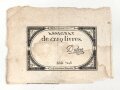 Französische Revolution, "Assignat" Geldschein über 5 Livres, um 1790