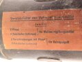 Behälter " Vorratsbehälter zum Waffenentgiftungsmittel" Wehrmacht. Guter Zustand, ungereinigt