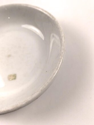 Luftwaffe, Kantinenporzellan Dessertschale, Durchmesser etwa 16,5cm, Hersteller Bauscher Weiden 1940 Gebraucht