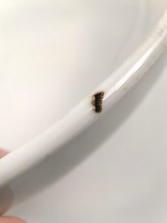 Heer, Kantinenporzellan Dessertschale, Durchmesser etwa 16,5cm, Hersteller Schönwald 1938. Gebraucht