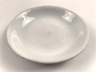 Heer, Kantinenporzellan Dessertschale, Durchmesser etwa 16,5cm, Hersteller Johann Haviland Bavaria 1938. Gebraucht, angeschlagen