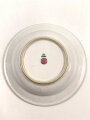 Deutsche Arbeitsfront, Kantinenporzellan Suppenteller, Durchmesser etwa 23,5cm, Hersteller Rosenthal. Gebraucht