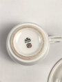Deutsche Arbeitsfront, Kantinenporzellan Kaffeeservice 3-teilig, Durchmesser des Tellers etwa 20cm, Hersteller Rosenthal. Gebraucht