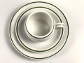 Deutsche Arbeitsfront, Kantinenporzellan Kaffeeservice 3-teilig, Durchmesser des Tellers etwa 20cm, Hersteller Rosenthal. Gebraucht