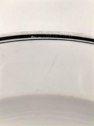 1. Weltkrieg, 2. Infanterie Regiment 17, Porzellan Suppenteller des Offizierskasino, Durchmesser des Tellers etwa 34,5cm, Hersteller Gebrüder Reinhold Göttingen Bauscher Weiden. Gebraucht