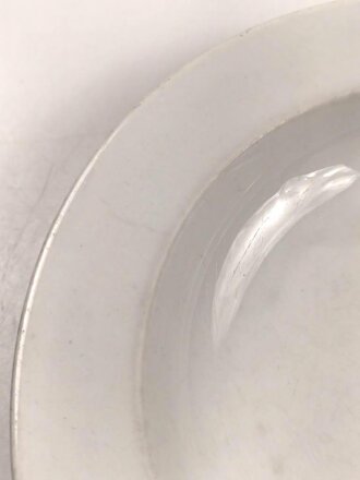 Deutsche Arbeitsfront, Kantinenporzellan Suppenteller, Durchmesse 23,5cm, Hersteller Hutschenreuther Selb. Gebraucht