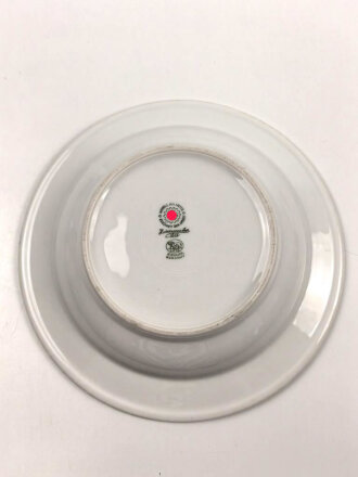 Deutsche Arbeitsfront, Kantinenporzellan Suppenteller, Durchmesse 23,5cm, Hersteller Hutschenreuther Selb. Gebraucht