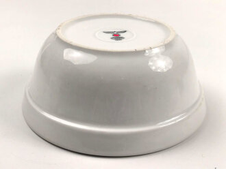 Heer, Kantinenporzellan tiefe Schale, Durchmesser etwa 20cm, Hersteller Bauscher Weiden 1941. Gebraucht