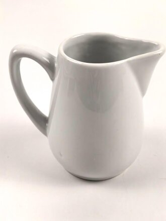 Reichsarbeitsdienst, Kantinenporzellan Milchkännchen, Höhe 13cm, Hersteller W Bavaria 1942. Gebraucht