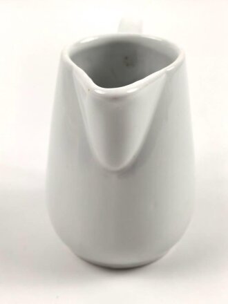 Reichsarbeitsdienst, Kantinenporzellan Milchkännchen, Höhe 13cm, Hersteller W Bavaria 1942. Gebraucht