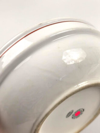 Deutsche Arbeitsfront, Kantinenporzellan Schale, Durchmesse 20,5cm, Hersteller Bauscher Weiden. Gebraucht