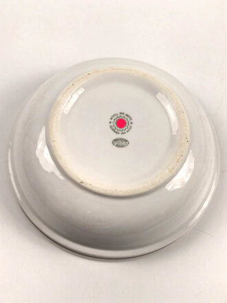 Deutsche Arbeitsfront, Kantinenporzellan Schale, Durchmesse 20,5cm, Hersteller Bauscher Weiden. Gebraucht