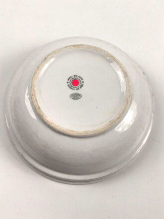 Deutsche Arbeitsfront, Kantinenporzellan Schale, Durchmesse 21cm, Hersteller Bauscher Weiden. Gebraucht