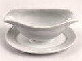 Heer, Kantinenporzellan Sauciere, Hersteller Königszelt 1937. Gesamtlänge 25cm, gebraucht