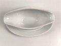 Heer, Kantinenporzellan Sauciere, Hersteller Königszelt 1937. Gesamtlänge 25cm, gebraucht