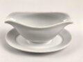 Heer, Kantinenporzellan Sauciere, Hersteller Königszelt 1937. Gesamtlänge 25cm, gebraucht