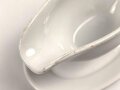 Heer, Kantinenporzellan Sauciere, Hersteller Königszelt 1937. Gesamtlänge 25cm, gebraucht