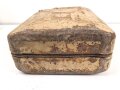 20 Liter Kraftstoffkanister Wehrmacht, datiert 1944. Originallack, ungereinigt. Mit dem seltenen Ausgießer. Leer, dennoch KEIN VERSAND NACH ÜBERSEE