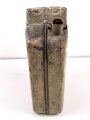 20 Liter Kraftstoffkanister Wehrmacht, datiert 1944. Originallack, ungereinigt. Mit dem seltenen Ausgießer. Leer, dennoch KEIN VERSAND NACH ÜBERSEE