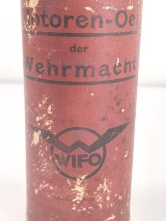 "Motoren- Oel der Wehrmacht" rote Pappdose der...