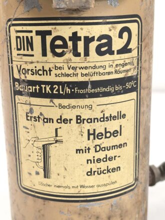 "Tetra 2" Feuerlöscher aus der Zeit des...