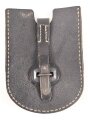 Koppeltasche für die kurze Drahtschere der Wehrmacht. Schwarzes Ersatzmaterial, sehr guter Zustand, Hersteller fkx43