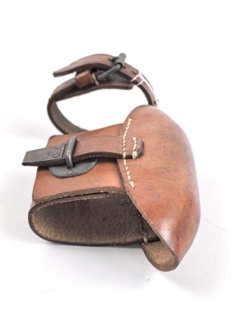 Systemschutz zum k98 der Wehrmacht, in dieser Form für Berittene, Leder weich . Hersteller jhz 1942