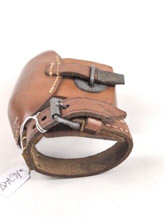 Systemschutz zum k98 der Wehrmacht, in dieser Form für Berittene, Leder weich . Hersteller jhz 1942