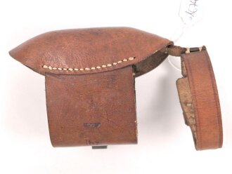 Systemschutz zum k98 der Wehrmacht, in dieser Form für Berittene, Leder weich . Hersteller jhz 1942