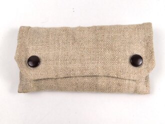 Reinigungstuch für optisches Gerät der Wehrmacht, in Leinentasche
