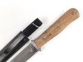Kampfmesser / Stiefelmesser Wehrmacht. Hersteller Eickhorn Solingen. Ungetragen, die Klinge warum auch immer leicht angeschliffen