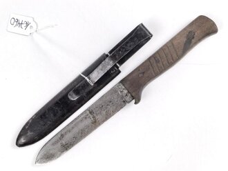 Luftwaffe, Messer Seenotausrüstung in gutem Zustand, die Scheide original lackiert