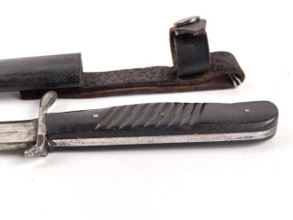 1.Weltkrieg Grabendolch. Klinge stark beschliffen, Leder neuzeitlich ergänzt