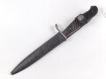 1.Weltkrieg Grabendolch. Klinge stark beschliffen, Leder neuzeitlich ergänzt