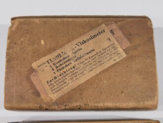 Luftblasen- Viskosimeter Wehrmacht, in der originalen...
