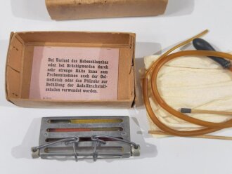 Luftblasen- Viskosimeter Wehrmacht, in der originalen Umverpackung, Gummi weich