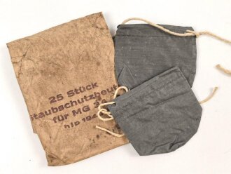 Papiertüte " 25 Stück Staubschutzbeutel für MG34", Hersteller hlp 1944, dazu zwei ebensolche