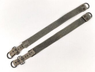 Paar Trageriemen für einen Rucksack der Wehrmacht. Guter Zustand
