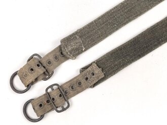 Paar Trageriemen für einen Rucksack der Wehrmacht. Guter Zustand