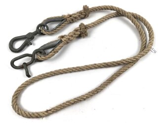 Zugseil / Geschirrtau Wehrmacht. Gesamtlänge etwa 220cm