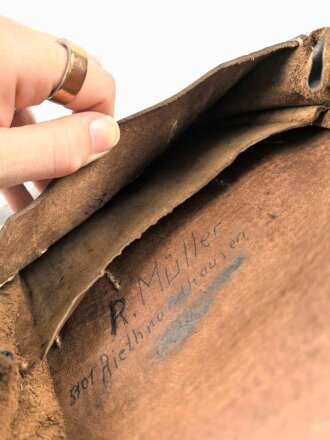 Kartentasche Wehrmacht, guter Zustand, mit Reichsbetriebsnummer