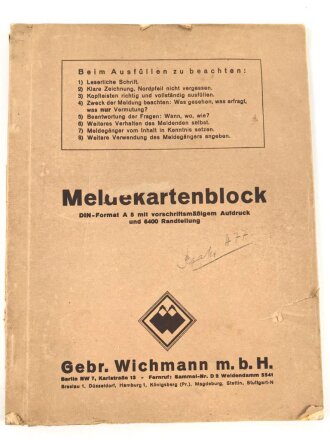 Einschub für eine Kartentasche Wehrmacht, mit diversem Inhalt
