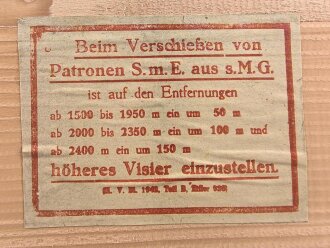 Patronenkasten 900 Wehrmacht. Ungebrauchtes Stück