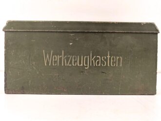 Kasten "Werkzeug" Wehrmacht, für den kleinen Waffenmeister Werkzeugsatz. Originallack, ungereinigtes Stück