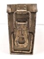 Kasten "Oel" Patronenkasten Wehrmacht. Originallack, ungereinigtes Stück, datiert 1944