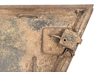 Fahrzeugtür Wehrmacht. Originallack, ungereinigtes Stück, Höhe 62cm